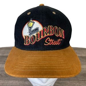 Rare Vintage New Orleans Bourbon Street Strapback Cap/Hat